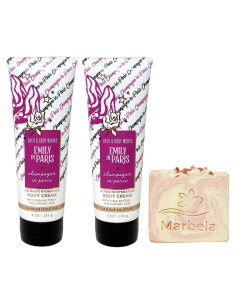 Crema Corporal Champagne París 2x226g y Jabón Sal Himalayo 113g