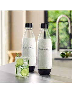 Paquete Doble de Botellas Carbonatadoras SodaStream 1L - Negro 2