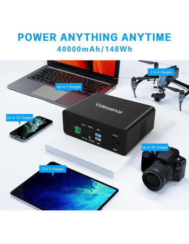 Batería Externa 40000mAh AC USB-C para Laptop MacBook Pro