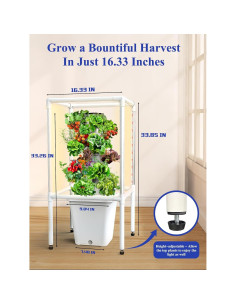 Sistema de Cultivo Hidropónico Sjzx para 18 Plantas con Luz LED 2