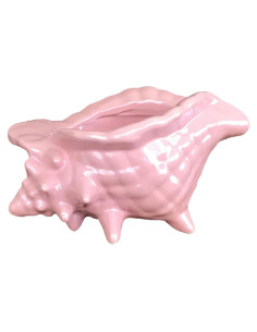 Maceta de Cerámica Beitewei Concha Rosa 12.19 cm Drenaje