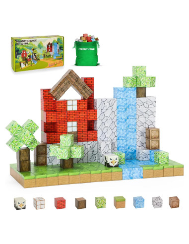 Bloques Magnéticos ITEFDTUTNE 48PCS Juguetes para Niños 3-12 Años