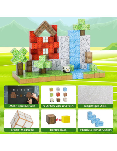 Bloques Magnéticos ITEFDTUTNE 48PCS Juguetes para Niños 3-12 Años