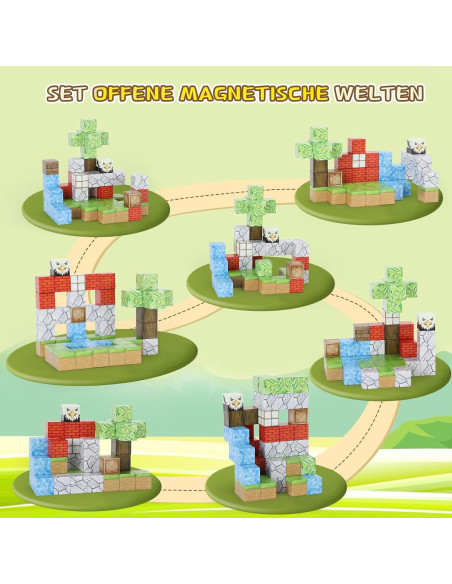 Bloques Magnéticos ITEFDTUTNE 48PCS Juguetes para Niños 3-12 Años