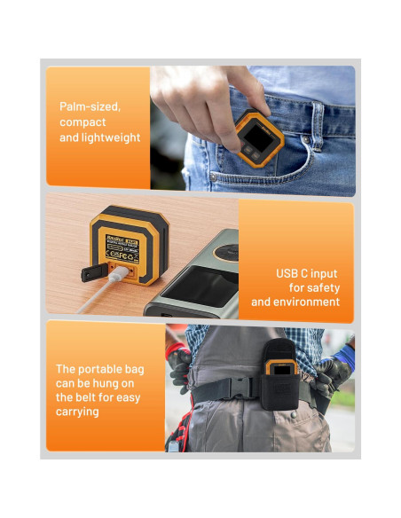 Buscador de Ángulo Digital Recargable SAVSEC, Precisión +/-0.1