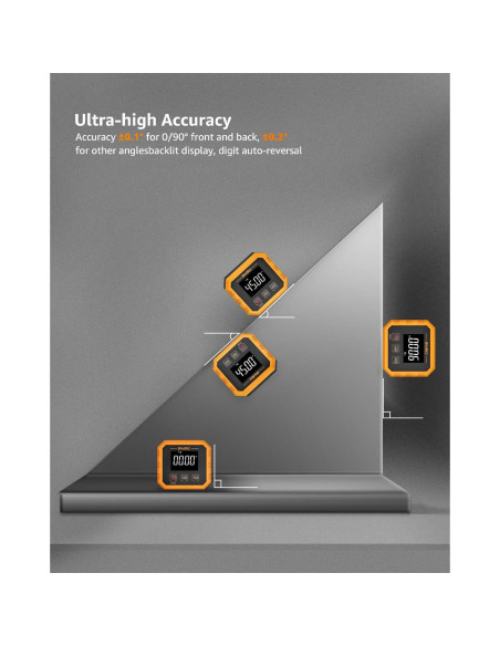 Buscador de Ángulo Digital Recargable SAVSEC, Precisión +/-0.1