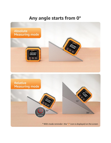 Buscador de Ángulo Digital Recargable SAVSEC, Precisión +/-0.1