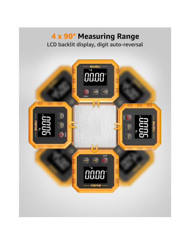 Buscador de Ángulo Digital Recargable SAVSEC, Precisión +/-0.1
