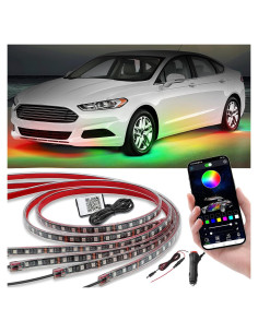 Luces LED Underglow Kairiyard RGB 4Pcs con Control APP