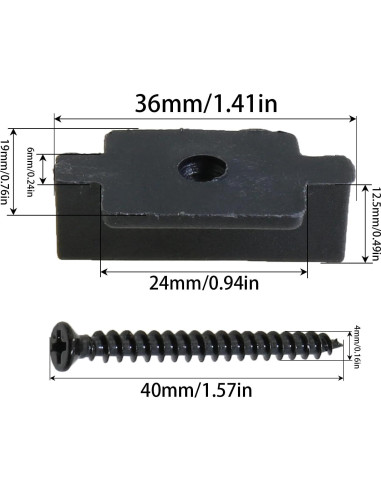 Clips de Sujetador Oculto Heyous 30PCS Nylon Metal Negro