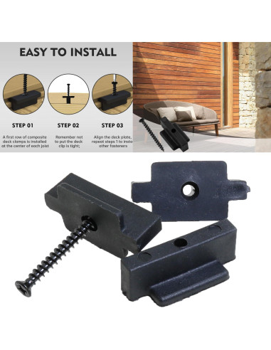 Clips de Sujetador Oculto Heyous 30PCS Nylon Metal Negro