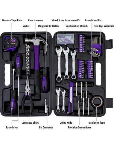 Juego de Herramientas Cartman 148 Piezas para Hogar y Auto