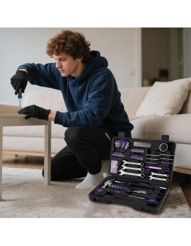 Juego de Herramientas Cartman 148 Piezas para Hogar y Auto