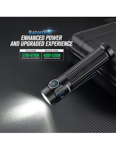 Linterna OLIGHT Baton3 Pro 1500 Lúmenes Recargable EDC