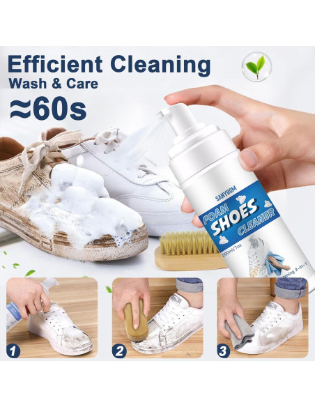 Kit Limpiador de Zapatos Sanyhom 8 en 1 - Multiusos Efectivo