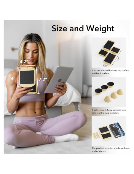 Tabla de Equilibrio GZOOGHOME - Fortalecedor de Tobillo Antideslizante