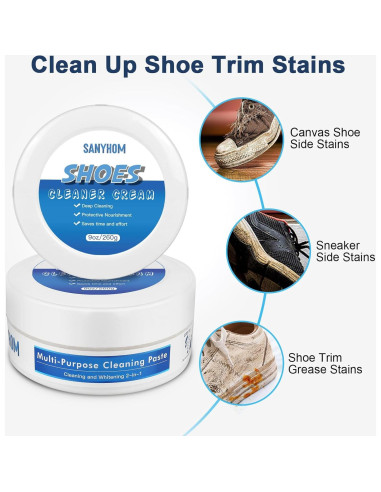 Kit Limpiador de Zapatos Sanyhom 8 en 1 - Multiusos Efectivo