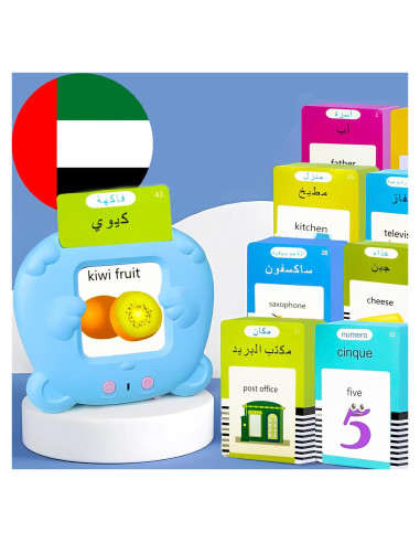 Tarjetas de Flash Bilingües KILOGOGRAPH Inglés Árabe 510 Palabras