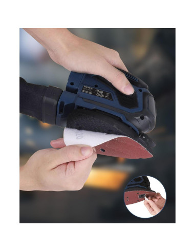 Lijadora Detallada Zeite 20V Inalámbrica 13000 OPM con Accesorios