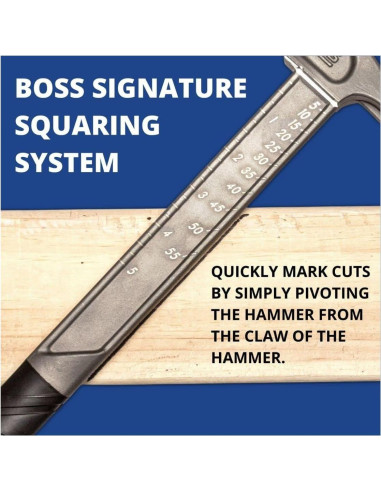 Martillo de Titanio Boss 16 oz Pro Series con Iniciador Magnético