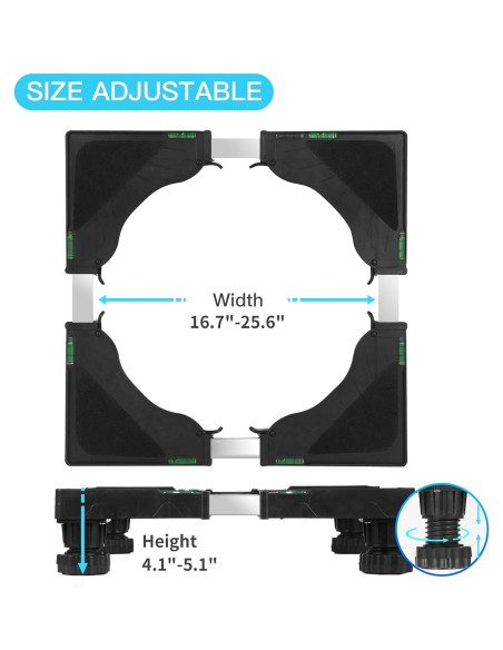 Base Elevada Nefish para Mini Refrigerador Ajustable 42.4x42.4cm