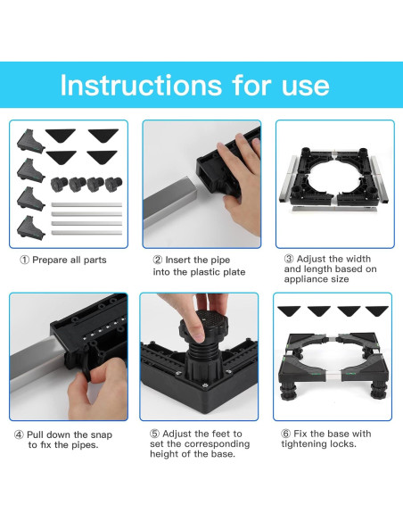 Base Elevada Nefish para Mini Refrigerador Ajustable 42.4x42.4cm