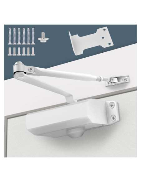 Cerradura Automática Ajustable Augenweide Blanca 0-45kg