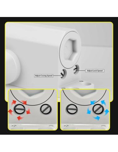 Cerradura Automática Ajustable Augenweide Blanca 0-45kg