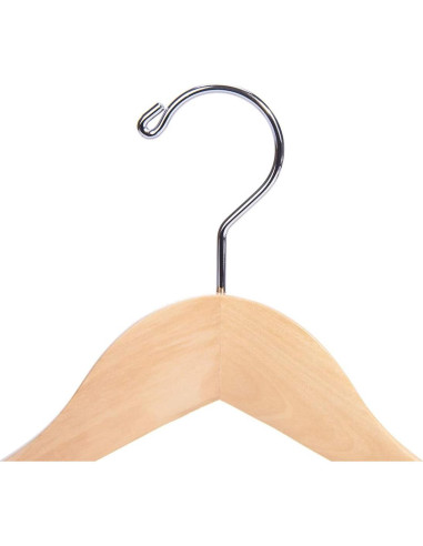 Perchas de abrigo de madera Nature Smile - 6 unidades 40.64 cm