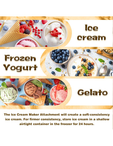 Accesorio para Hacer Helados FOKIEE para Batidoras KitchenAid 2L