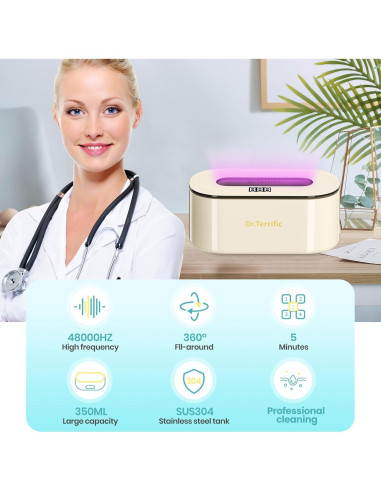 Limpiador Ultrasónico de Joyas 48KHz - M9B301 - Acero Inoxidable