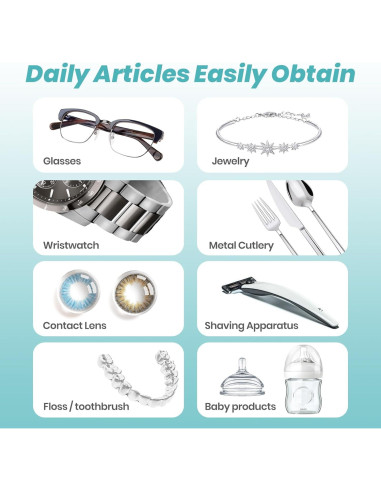 Limpiador Ultrasónico de Joyas 48KHz - M9B301 - Acero Inoxidable