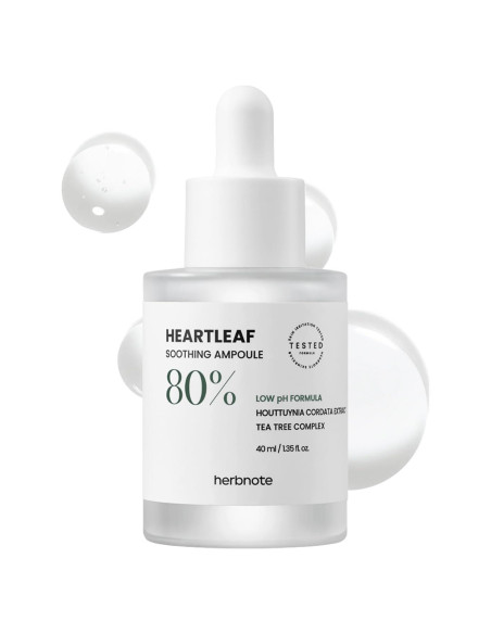Ampoule Hidratante Calmante Hoja de Corazón Corea 40 ml