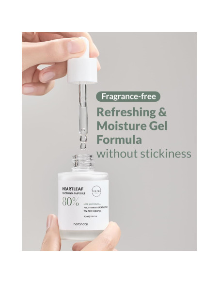 Ampoule Hidratante Calmante Hoja de Corazón Corea 40 ml