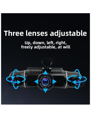 Dash Cam 4 Cámaras 1080P WDHOICAR con Pantalla IPS y WiFi