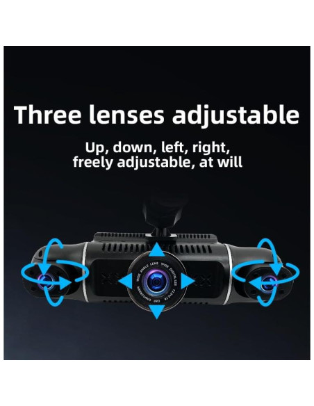 Dash Cam 4 Cámaras 1080P WDHOICAR con Pantalla IPS y WiFi