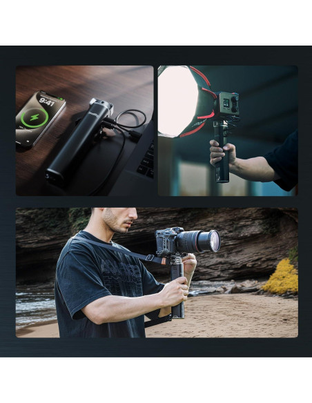 Empuñadura de Batería SMALLRIG 99Wh 6800mAh Carga Rápida USB-C