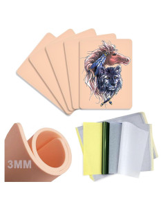 Kit de Práctica de Tatuaje Gakonp 20 Piezas 3mm Piel Falsa