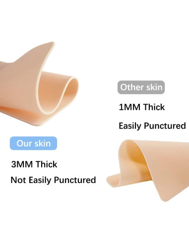 Kit de Práctica de Tatuaje Gakonp 20 Piezas 3mm Piel Falsa