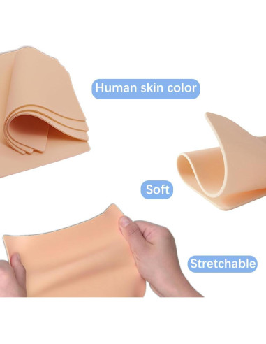 Kit de Práctica de Tatuaje Gakonp 20 Piezas 3mm Piel Falsa