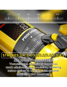 Kit de Tatuaje Inalámbrico Poseidon con 20 Agujas y 11 Tintas 2