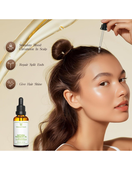 Aceite Orgánico de Romero VelucentCharm 51.2 ml Crecimiento Capilar Aceite Orgánico de Romero VelucentCharm 51.2 ml Crecimiento Capilar