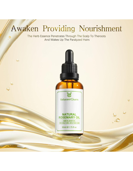 Aceite Orgánico de Romero VelucentCharm 51.2 ml Crecimiento Capilar Aceite Orgánico de Romero VelucentCharm 51.2 ml Crecimiento Capilar