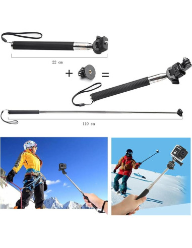 Accesorios de cámara de acción 20 en 1 TANSUO para GoPro