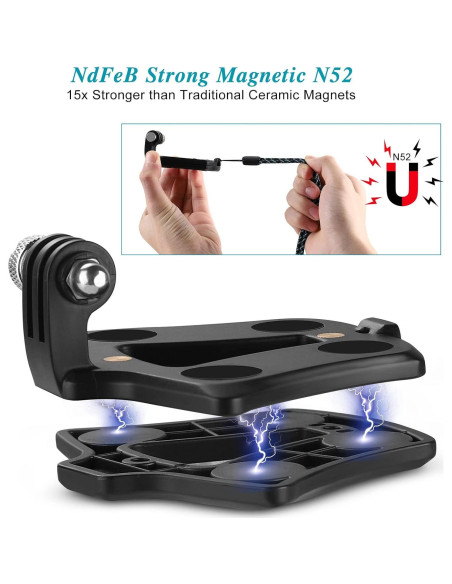 Soporte de Pecho Magnético RGBTEK para Cámara de Acción