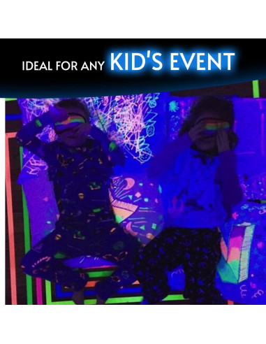 Cinta Brillante Glow King 1.27 cm x 5.49 m Neón UV para Fiestas