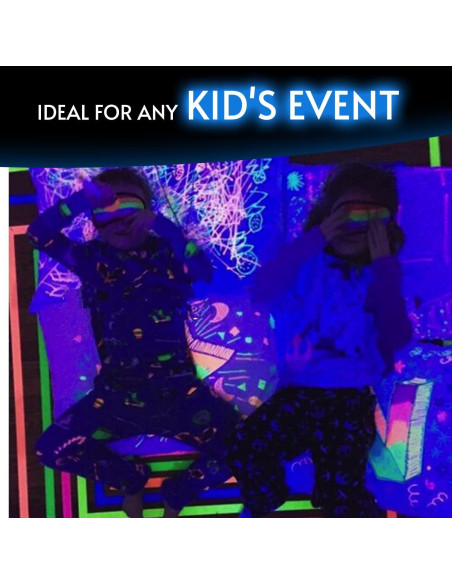 Cinta Brillante Glow King 1.27 cm x 5.49 m Neón UV para Fiestas