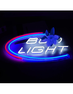 Letrero de Neón LED JFLLamp Cerveza 20.32cm Decoración 2