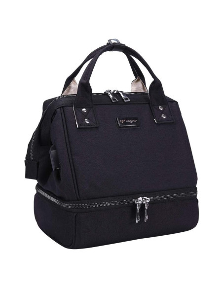 Bolsa Extractora de Leche GOGOSO Negra con Bolsillo Enfriador