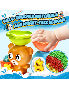 Juguetes de baño educativos GOODLOGO para bebés 1-3 años 2